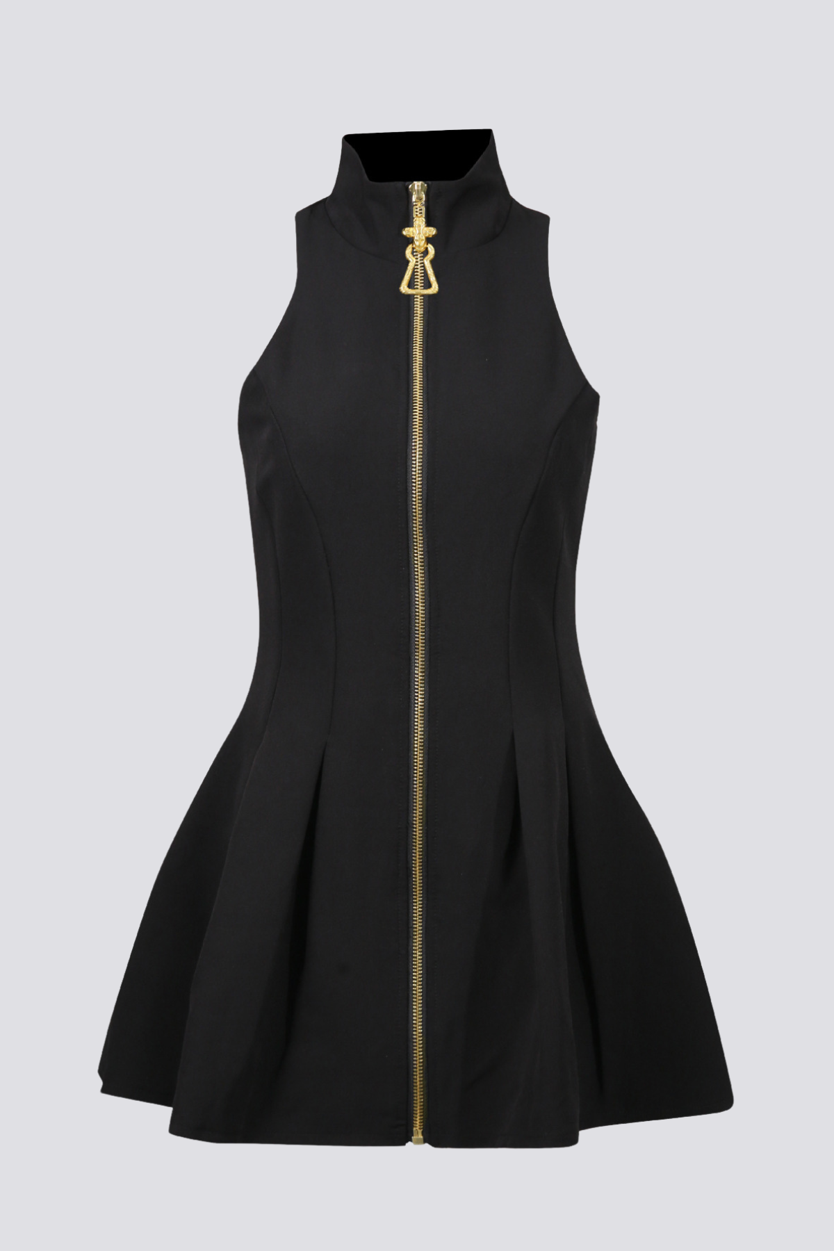 Jahmia Zipper Sleeveless Mini Dress